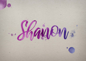 Shanon Watercolor Name DP