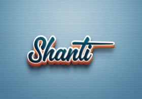 Cursive Name DP: Shanti