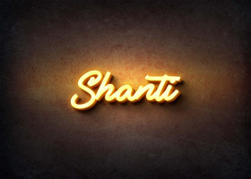 Glow Name Profile Picture for Shanti