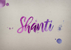 Shanti Watercolor Name DP