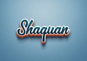 Cursive Name DP: Shaquan