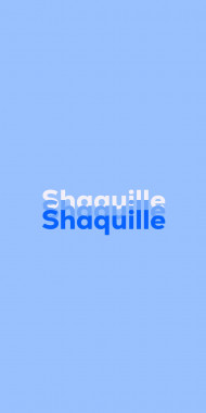 Name DP: Shaquille
