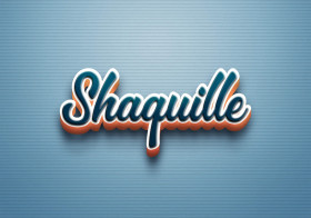 Cursive Name DP: Shaquille