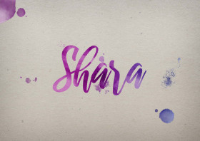 Shara Watercolor Name DP