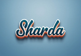 Cursive Name DP: Sharda