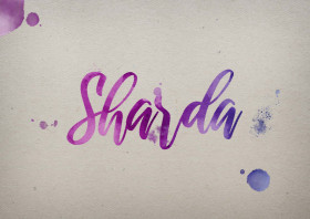 Sharda Watercolor Name DP