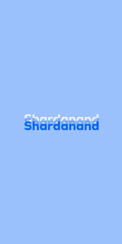 Shardanand Name Wallpaper