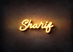 Glow Name Profile Picture for Sharif