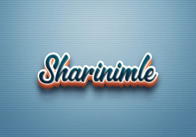 Cursive Name DP: Sharinimle