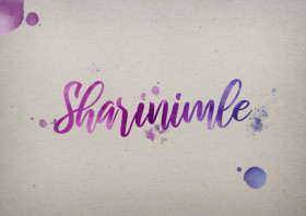 Sharinimle Watercolor Name DP