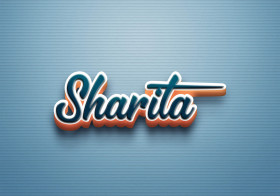 Cursive Name DP: Sharita