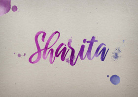 Sharita Watercolor Name DP