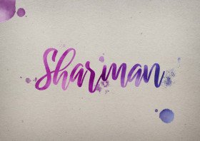 Sharman Watercolor Name DP