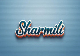 Cursive Name DP: Sharmili
