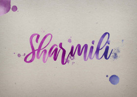 Sharmili Watercolor Name DP