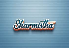 Cursive Name DP: Sharmistha
