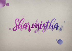 Sharmistha Watercolor Name DP