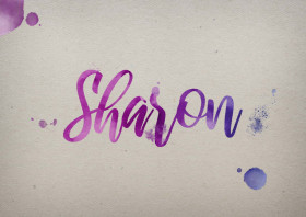 Sharon Watercolor Name DP