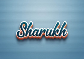 Cursive Name DP: Sharukh