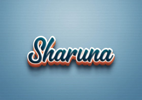 Cursive Name DP: Sharuna