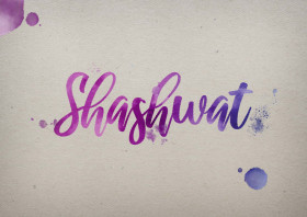 Shashwat Watercolor Name DP