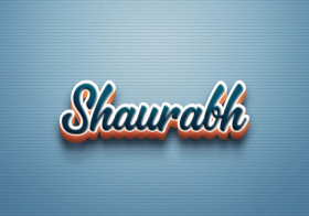 Cursive Name DP: Shaurabh