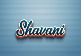 Cursive Name DP: Shavani