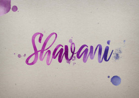 Shavani Watercolor Name DP