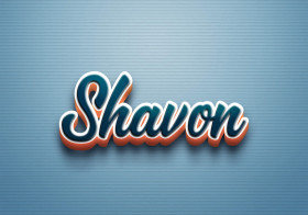 Cursive Name DP: Shavon