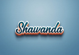 Cursive Name DP: Shawanda