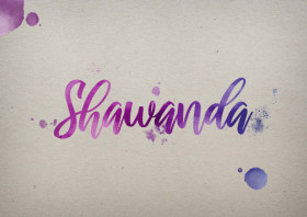 Shawanda Watercolor Name DP