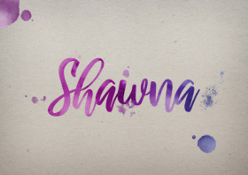 Shawna Watercolor Name DP