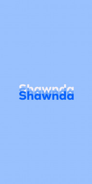 Name DP: Shawnda