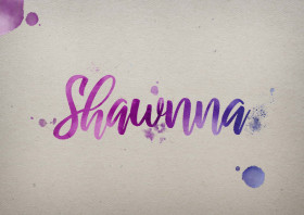 Shawnna Watercolor Name DP