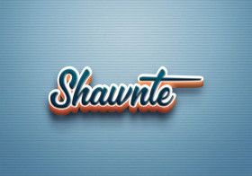 Cursive Name DP: Shawnte