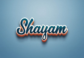 Cursive Name DP: Shayam
