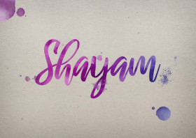 Shayam Watercolor Name DP