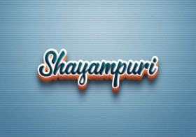 Cursive Name DP: Shayampuri
