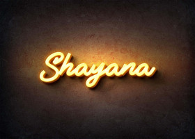 Glow Name Profile Picture for Shayana