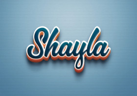 Cursive Name DP: Shayla