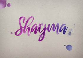 Shayma Watercolor Name DP