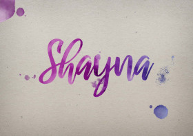Shayna Watercolor Name DP