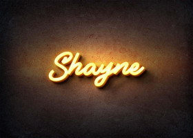 Glow Name Profile Picture for Shayne