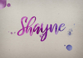 Shayne Watercolor Name DP
