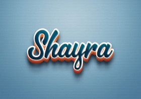 Cursive Name DP: Shayra