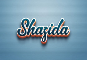 Cursive Name DP: Shazida