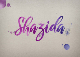 Shazida Watercolor Name DP
