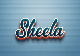 Cursive Name DP: Sheela