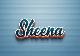 Cursive Name DP: Sheena
