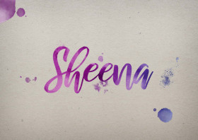 Sheena Watercolor Name DP